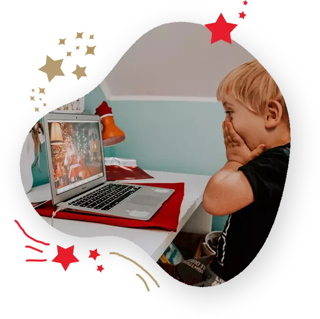 Подарункова сцена з персональним відео привітанням